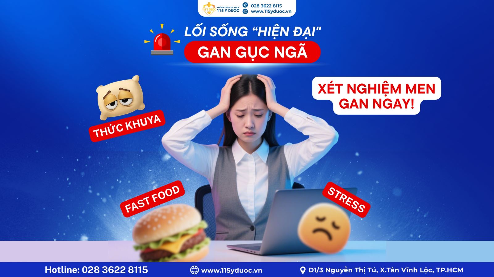 MEN GAN CAO - DẤU HIỆU GAN ĐANG "KÊU CỨU" VÌ LỐI SỐNG HIỆN ĐẠI